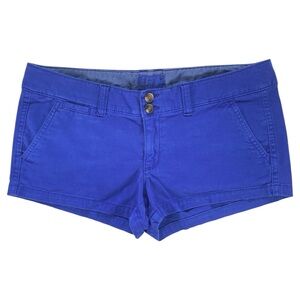 American Eagle Y2K Shorts Women’s 6 Cobalt Blue Low Rise Cotton Vintage Bottoms